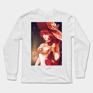 Genshin Impact Diluc Ragnvindr Femluc Magical Girl Mahou Shoujo Long Sleeve T-Shirt